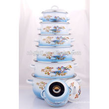 6 pcs enamelware swiss switzerland royalty line cookware